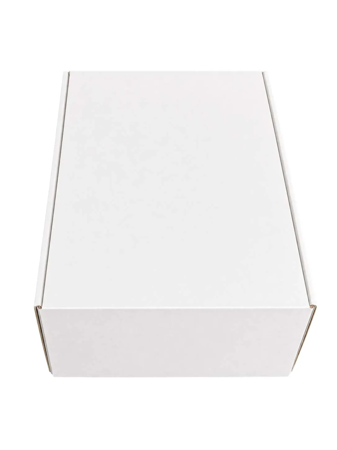 A closed white outer calendar box, before the inner compartments are revealed