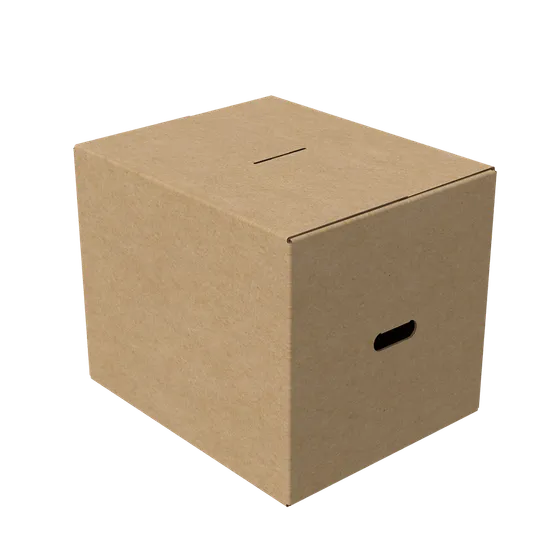 Heavy duty double wall corrugated removal boxes manufactured for the trade